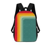 sinyumoney Zaino Scolastico Colored Lines II Zaino Per Ragazzi E Ragazze Borsa Per La Scuola Università Borsa Da Viaggio Borsa Da Lavoro 17inch