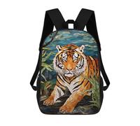 sinyumoney Zaino scolastico da 17 pollici per adolescenti, stampa 3D, regolabile, con tasche alla moda, per ragazzi e ragazze., Stile-23, 17"