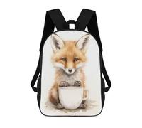 sinyumoney Zaino Scolastico Fox with Coffee Mug Zaino Per Ragazzi E Ragazze Borsa Per La Scuola Borsa Per L'università Borsa Da Viaggio Borsa Da Lavoro 17inch
