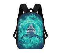 sinyumoney Zaino Scolastico Great White Shark in Ocean Depths Zaino Per Ragazzi E Ragazze Borsa Per La Scuola Università Borsa Da Viaggio Borsa Da Lavoro 17inch