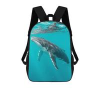sinyumoney Zaino Scolastico Humpback Whale Underwater Zaino Per Ragazzi E Ragazze Borsa Per La Scuola Borsa Per L'università Borsa Da Viaggio Borsa Da Lavoro 17inch