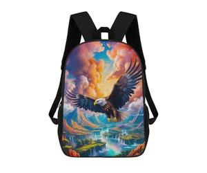 sinyumoney Zaino Scolastico Majestic Eagle Flight Zaino Per Ragazzi E Ragazze Borsa Per La Scuola Borsa Per L'università Borsa Da Viaggio Borsa Da Lavoro 17inch