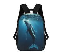 sinyumoney Zaino Scolastico Majestic Humpback Whale Zaino Per Ragazzi E Ragazze Borsa Per La Scuola Borsa Per L'università Borsa Da Viaggio Borsa Da Lavoro 17inch