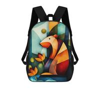 sinyumoney Zaino Scolastico Modern Cubism Capybara Zaino Per Ragazzi E Ragazze Borsa Per La Scuola Università Borsa Da Viaggio Borsa Da Lavoro 17inch
