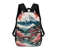 sinyumoney Zaino Scolastico Mount Fuji And Cherry Blossoms Zaino Per Ragazzi E Ragazze Borsa Per La Scuola Università Borsa Da Viaggio Borsa Da Lavoro 17inch