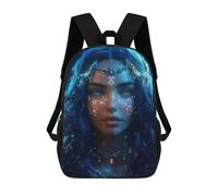 sinyumoney Zaino Scolastico Mystical Woman with Blue Hair Zaino Per Ragazzi E Ragazze Borsa Per La Scuola Università Borsa Da Viaggio Borsa Da Lavoro 17inch