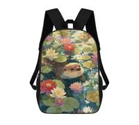 sinyumoney Zaino Scolastico Otter in Lily Pond Zaino Per Ragazzi E Ragazze Borsa Per La Scuola Università Borsa Da Viaggio Borsa Da Lavoro 17inch