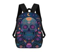 sinyumoney Zaino scolastico per bambini 17 pollici stampato 3D con motivi anime, ideale per viaggi e libri., Stile:, 17"