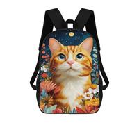 sinyumoney Zaino scolastico per bambini 17 pollici stampato 3D con motivi anime, ideale per viaggi e libri., Stile-12, 17"