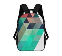 sinyumoney Zaino scolastico per bambini astratto e concettuale 1 zaino scolastico per bambini, stile casual e alla moda, stampa 3D, divertente e originale, Solidi V, 17"