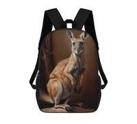 sinyumoney Zaino Scolastico Per Bambini Australian Kangaroo Zaino Alla Moda Per Adolescenti Zaino Casual Per Ragazzi E Ragazze Borsa Scolastica Per Adolescenti Zaino Stampato in 3D 17inch
