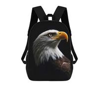 sinyumoney Zaino Scolastico Per Bambini Bald Eagle Portrait Zaino Alla Moda Per Adolescenti Zaino Casual Per Ragazzi E Ragazze Zaino Stampato in 3D 17inch