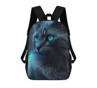 sinyumoney Zaino scolastico per bambini Cat Close Up Zaino casual per i viaggi, stampa 3D, per ragazzi e ragazze, grande capacità, Kitten Close Up, 17"