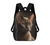 sinyumoney Zaino scolastico per bambini Cat Close Up Zaino casual per i viaggi, stampa 3D, per ragazzi e ragazze, grande capacità, Sphynx Cat, 17"