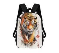 sinyumoney Zaino scolastico per bambini Cat Japan Zaino scolastico per bambini, stile casual e alla moda, stampa 3D, divertente e originale, Movimento e forza, 17"