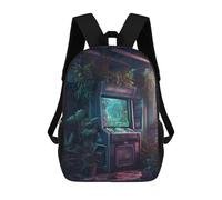 sinyumoney Zaino scolastico per bambini con stampa 3D Axolotl Coffee Starry Night Painting Zaino sportivo per ragazzi e ragazze, zaino alla moda, Apocalyptic Slot Machine, 17"