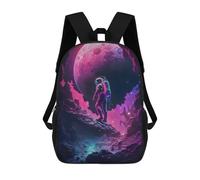 sinyumoney Zaino Scolastico Per Bambini Con Stampa 3D, Borsa Da Viaggio Carina Astronaut on Alien Planet -7 Zaini Casual Da Giorno Per Bambini Per Ragazze E Donne 17inch