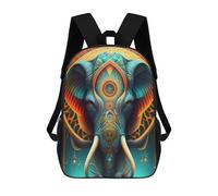 sinyumoney Zaino Scolastico Per Bambini Con Stampa 3D, Borsa Da Viaggio Carina Colorful Elephant Mandala Artwork Zaini Casual Da Giorno Per Bambini Per Ragazze E Donne 17inch
