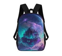sinyumoney Zaino Scolastico Per Bambini Con Stampa 3D, Borsa Da Viaggio Carina Galactic Floating Palace Zaini Casual Da Giorno Per Bambini Per Ragazze E Donne 17inch