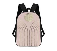 sinyumoney Zaino Scolastico Per Bambini Con Stampa 3D, Borsa Da Viaggio Carina Geometric Modern Art 4 Zaini Casual Da Giorno Per Bambini Per Ragazze E Donne 17inch
