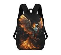 sinyumoney Zaino Scolastico Per Bambini Con Stampa 3D, Borsa Da Viaggio Carina Phoenix Rising Artwork -3 Zaini Casual Da Giorno Per Bambini Per Ragazze E Donne 17inch