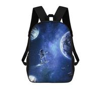 sinyumoney Zaino Scolastico Per Bambini Con Stampa 3D, Borsa Da Viaggio Carina Space Surfing Odyssey Zaini Casual Da Giorno Per Bambini Per Ragazze E Donne 17inch
