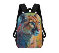 sinyumoney Zaino Scolastico Per Bambini Con Stampa 3D, Borsa Da Viaggio Carina The Moveable Puma Zaini Casual Da Giorno Per Bambini Per Ragazze E Donne 17inch