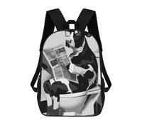 sinyumoney Zaino Scolastico Per Bambini Cow on The Toilet Zaino Scolastico Per Bambini Alla Moda Casual Zaini Da Viaggio Stampa 3D Divertenti E Fantastici Borse Per Libri 17inch