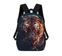 sinyumoney Zaino Scolastico Per Bambini Electric Tiger Portrait -9 Zaini Per Libri Zaino Casual Da Viaggio Stampato in 3D Per Ragazzi E Ragazze Zaino Da Giorno Di Grande Capacità 17inch
