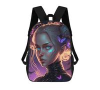 sinyumoney Zaino Scolastico Per Bambini Enchanted Butterfly Dreamscape Zaino Scolastico Per Bambini Alla Moda Casual Zaini Da Viaggio Stampa 3D Divertenti E Fantastici Borse Per Libri 17inch