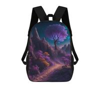 sinyumoney Zaino Scolastico Per Bambini Enchanted Night Pathway Zaino Scolastico Per Bambini Alla Moda Casual Zaini Da Viaggio Stampa 3D Divertenti E Fantastici Borse Per Libri 17inch