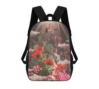 sinyumoney Zaino Scolastico Per Bambini Floral Fantasy Celestial Garden Zaino Scolastico Per Bambini Alla Moda Casual Zaini Da Viaggio Stampa 3D Divertenti E Fantastici Borse Per Libri 17inch