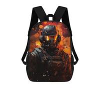 sinyumoney Zaino scolastico per bambini future soldier 2 zaino casual per viaggi, stampa 3D, per ragazzi e ragazze, grande capacità, Future Soldier 2, 17"
