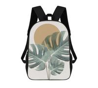 sinyumoney Zaino Scolastico Per Bambini Minimalist Floral A30 Zaino Alla Moda Per Adolescenti Zaino Casual Per Ragazzi E Ragazze Zaino Stampato in 3D 17inch