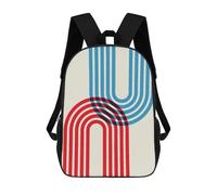 sinyumoney Zaino Scolastico Per Bambini Minimalist Lines 31 Zaino Scolastico Per Bambini Alla Moda Casual Zaini Da Viaggio Stampa 3D Divertenti E Fantastici Borse Per Libri 17inch