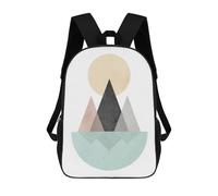 sinyumoney Zaino Scolastico Per Bambini Modern Geometries Zaino Alla Moda Per Adolescenti Zaino Casual Per Ragazzi E Ragazze Zaino Stampato in 3D 17inch