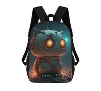 sinyumoney Zaino Scolastico Per Bambini Robotic Cat in Space -2 Zaino Scolastico Per Bambini Alla Moda Casual Zaini Da Viaggio Stampa 3D Divertenti E Fantastici Borse Per Libri 17inch
