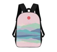 sinyumoney Zaino Scolastico Per Bambini Simple Landscape 2 Zaino Scolastico Per Bambini Alla Moda Casual Zaini Da Viaggio Stampa 3D Divertenti E Fantastici Borse Per Libri 17inch