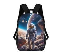 sinyumoney Zaino scolastico per bambini stampato 3D Cosmic Dragon Crystals Zaino sportivo per ragazzi e ragazze Zaino alla moda, Space Walker, 17"