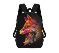 sinyumoney Zaino Scolastico Per Bambini Stampato in 3D Abstract Fox Borse Per Libri Borse Scolastiche Da Viaggio Ad Alta Capacità Per Bambini/studenti/adulti 17inch
