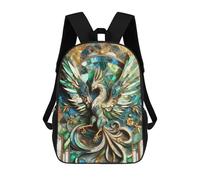sinyumoney Zaino Scolastico Per Bambini Stampato in 3D Abstract Phoenix Kintsugi Zaino Da Viaggio Ad Alta Capacità Borse Per Libri Alla Moda Zaini Casual Per Bambini Per La Scuola 17inch