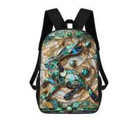 sinyumoney Zaino Scolastico Per Bambini Stampato in 3D Abstract Rabbit Kintsugi Zaino Da Viaggio Ad Alta Capacità Borse Per Libri Alla Moda Zaini Casual Per Bambini Per La Scuola 17inch