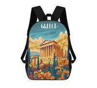 sinyumoney Zaino Scolastico Per Bambini Stampato in 3D Ancient Greece Glory Borse Per Libri Borse Scolastiche Da Viaggio Ad Alta Capacità Per Bambini/studenti/adulti 17inch