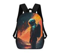 sinyumoney Zaino Scolastico Per Bambini Stampato in 3D Astronaut on Mars -7 Zaini Alla Moda Casual Zaini Per Bambini Zaino Casual Da Esterno Borse Da Viaggio Carine 17inch