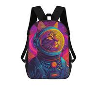 sinyumoney Zaino Scolastico Per Bambini Stampato in 3D Astronaut Space Cat Animal Zaino Per Bambini Ad Alta Capacità, Zaini Da Viaggio, Borse Per Libri, Zaino Scolastico Per Bambini 17inch