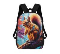 sinyumoney Zaino Scolastico Per Bambini Stampato in 3D Autumn Squirrel Majesty Borse Per Libri Borse Scolastiche Da Viaggio Ad Alta Capacità Per Bambini/studenti/adulti 17inch