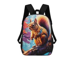 sinyumoney Zaino Scolastico Per Bambini Stampato in 3D Autumn Squirrel Majesty Borse Per Libri Borse Scolastiche Da Viaggio Ad Alta Capacità Per Bambini/studenti/adulti 17inch