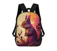 sinyumoney Zaino Scolastico Per Bambini Stampato in 3D Autumnal Squirrel Serenity Borsa Scolastica Per Bambini, Zaini Da Viaggio, Borse Per Libri Alla Moda, Zaino Di Grande Capacità 17inch
