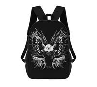 sinyumoney Zaino Scolastico Per Bambini Stampato in 3D Bald Eagle Warrior Borse Per Libri Borse Scolastiche Da Viaggio Ad Alta Capacità Per Bambini/studenti/adulti 17inch
