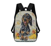 sinyumoney Zaino Scolastico Per Bambini Stampato in 3D Black And Tan Coonhound Do Zaino Per Bambini Ad Alta Capacità, Zaini Da Viaggio, Borse Per Libri, Zaino Scolastico Per Bambini 17inch